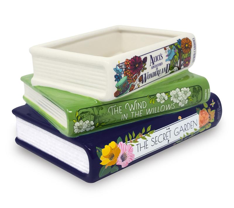 Stacked Books Planter