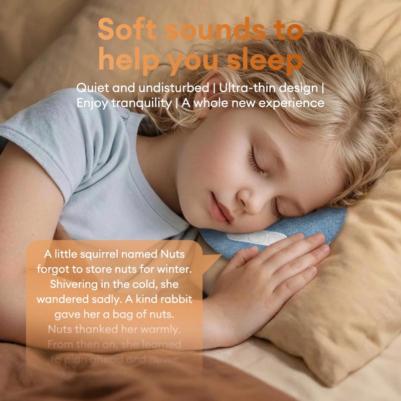 Ultra-Thin Pillow Speaker with Bluetooth 6.0 - Under-Pillow Sleep Sound Bar for Side Sleepers - Private 