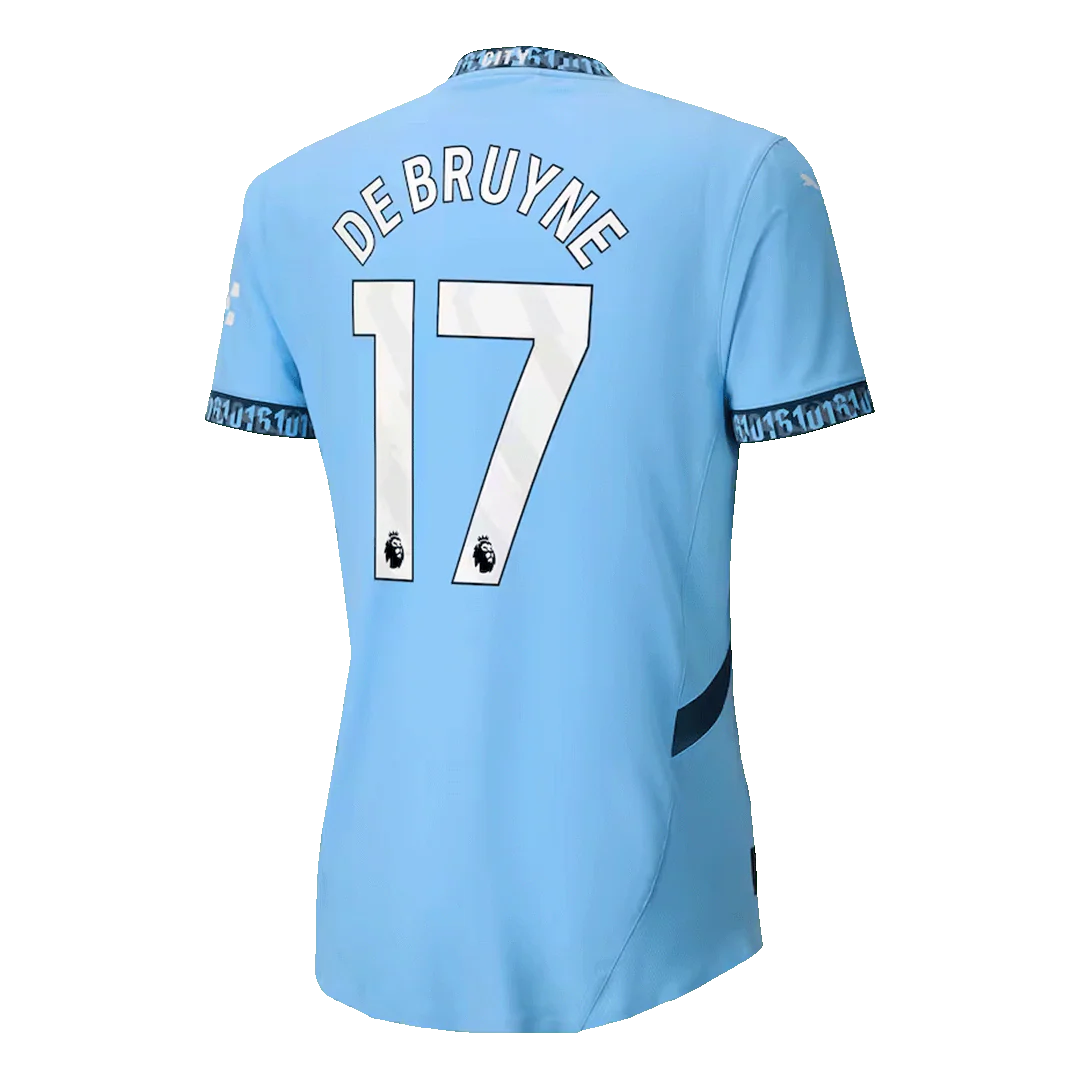 Player Version DE BRUYNE #17 Manchester City Home Soccer Jersey 2024/25