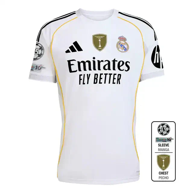 Real Madrid 2025/26 Home Soccer Jersey