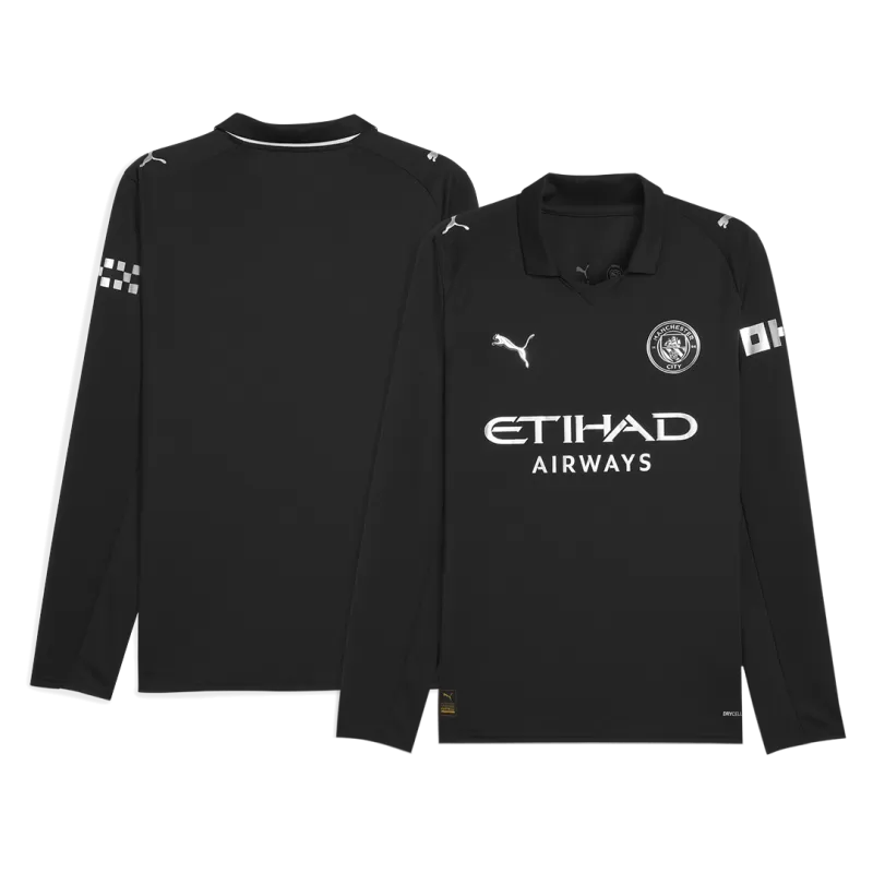 Manchester City Away Long Sleeve Soccer Jersey 2025/26