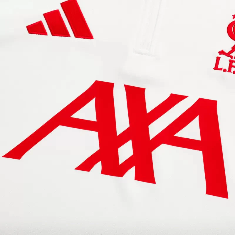 Liverpool 1/4 Zip Training Jacket Kit (Jacket+Pants) 2025/26 - White