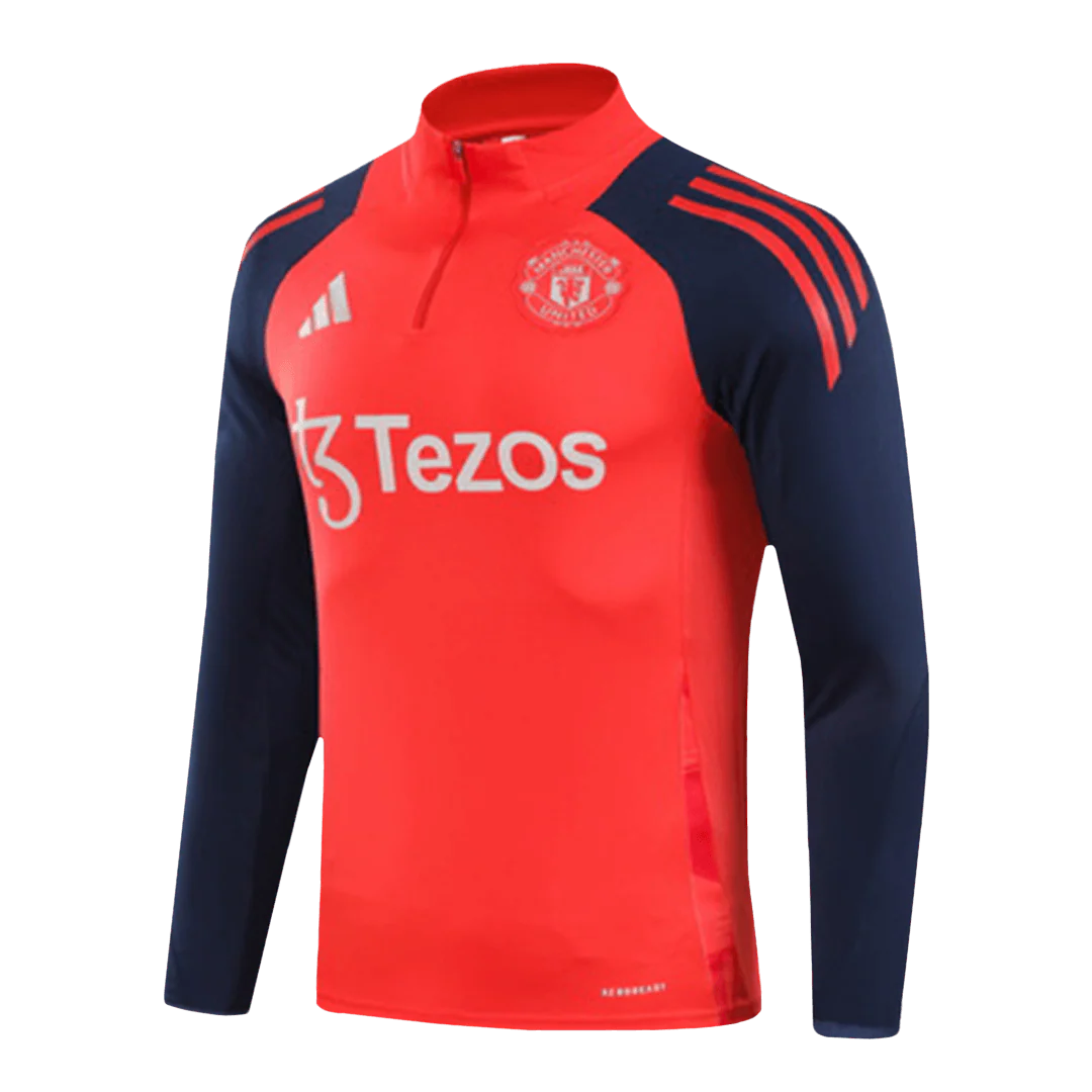 Manchester United Zipper Sweatshirt Kit(Top+Pants) 2024/25