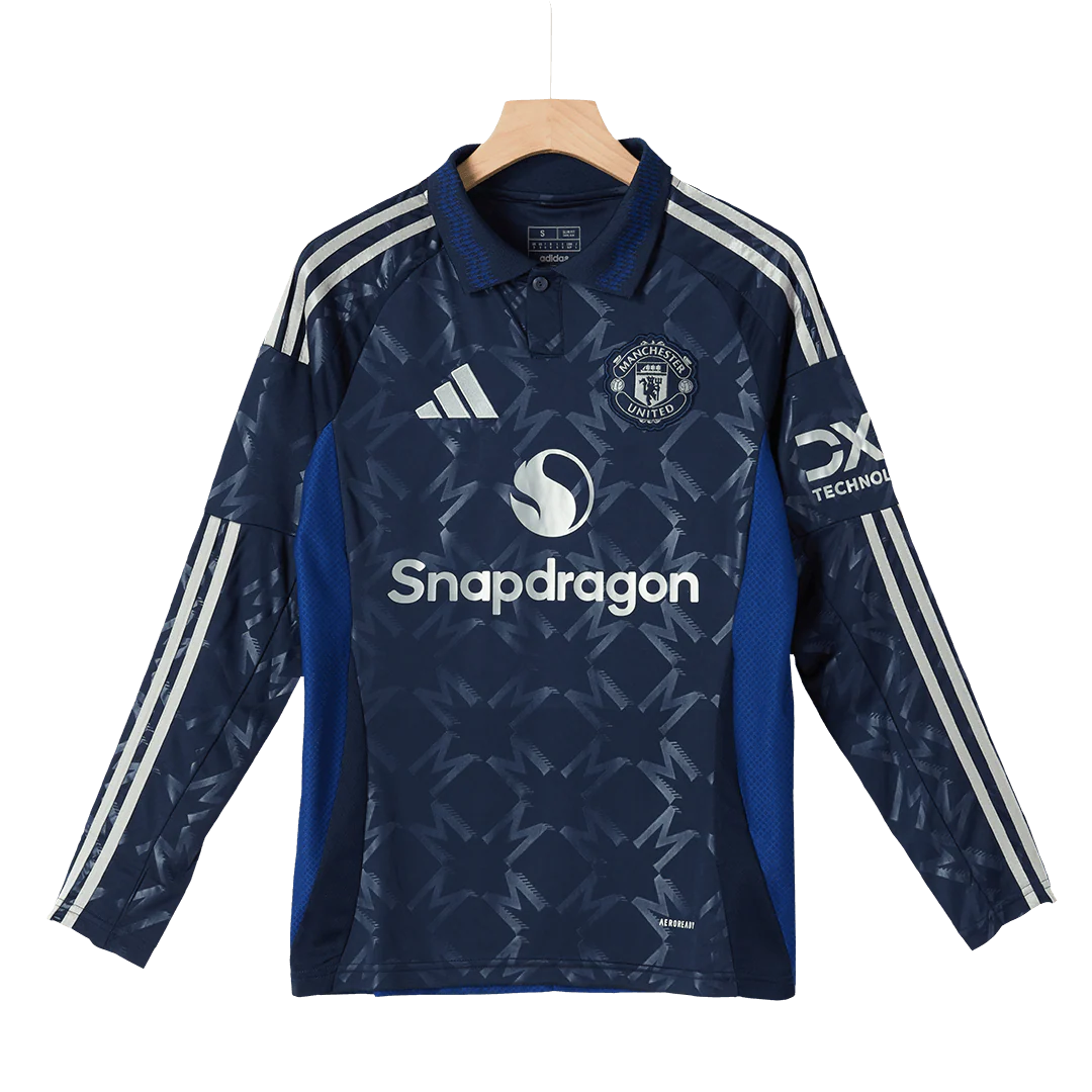 Manchester United Away Long Sleeve Soccer Jersey 2024/25