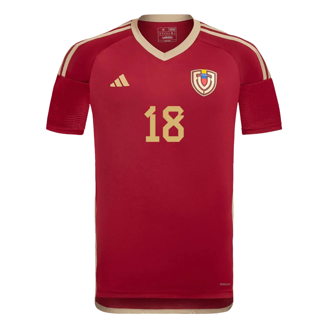 Men's Venezuela ARANGO #18 Home Soccer Jersey Copa América 2024