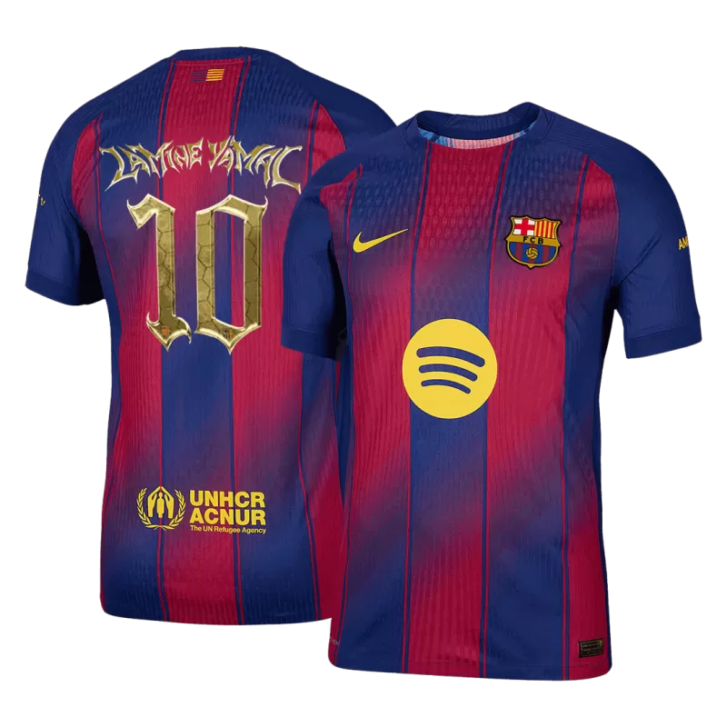LAMINE YAMAL #10 Barcelona Home Soccer Jersey 2025/26- Kopa Trophy Edition