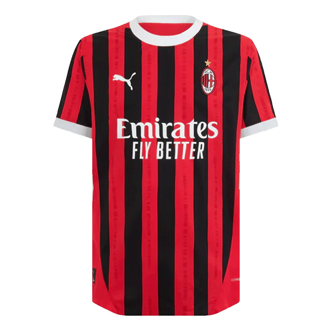 Player Version Rafael Leão #10 AC Milan Home Soccer Jersey 2024/25