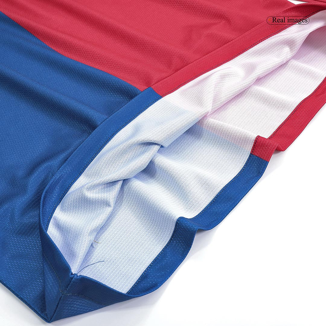 Retro A.INIESTA #8 2008/09 Barcelona Home Long Sleeve Soccer Jersey- UCL Final