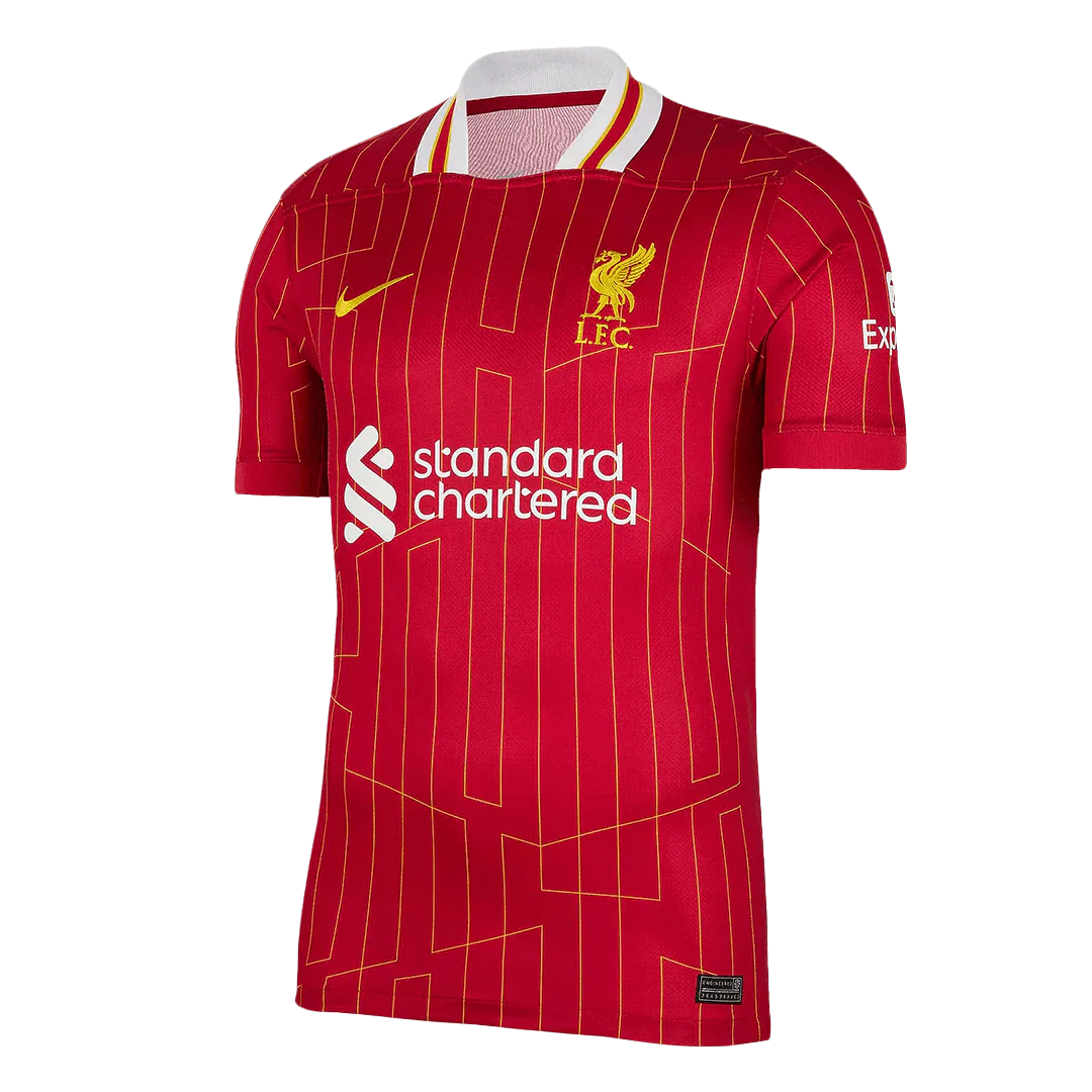 Luis Díaz #7 Liverpool Home Soccer Jersey 2024/25 - UCL