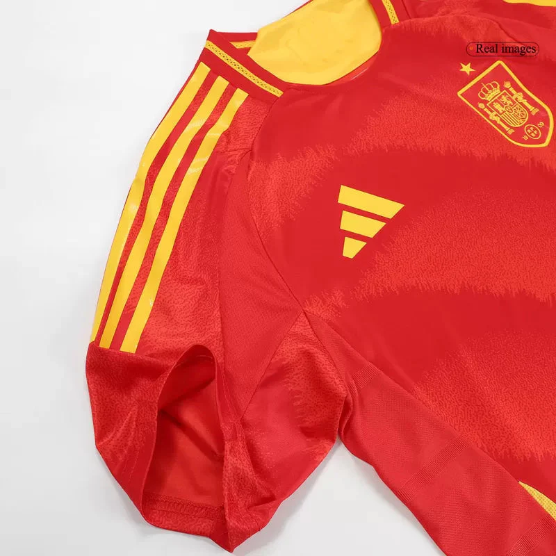 Player Version LAMINE YAMAL #19 Spain Home Soccer Jersey Euro 2024 - Slim Fit