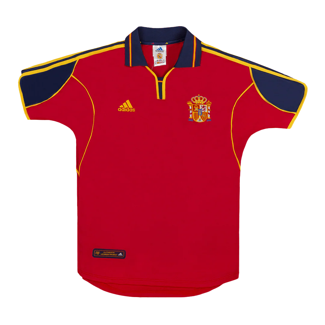 Retro 2000 Spain Home Soccer Jersey