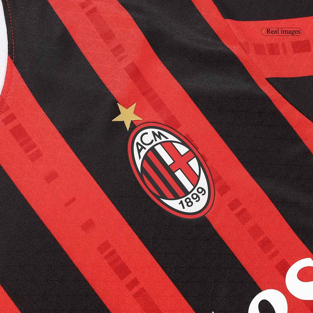 Player Version PULISIC #11 AC Milan Home Soccer Jersey 2024/25