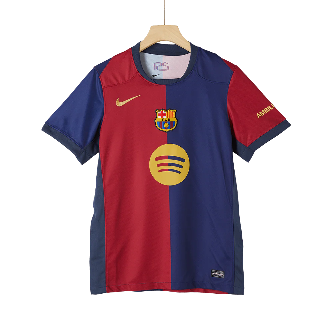 Barcelona Home Soccer Jersey 2024/25-Spotify Logo Without Text