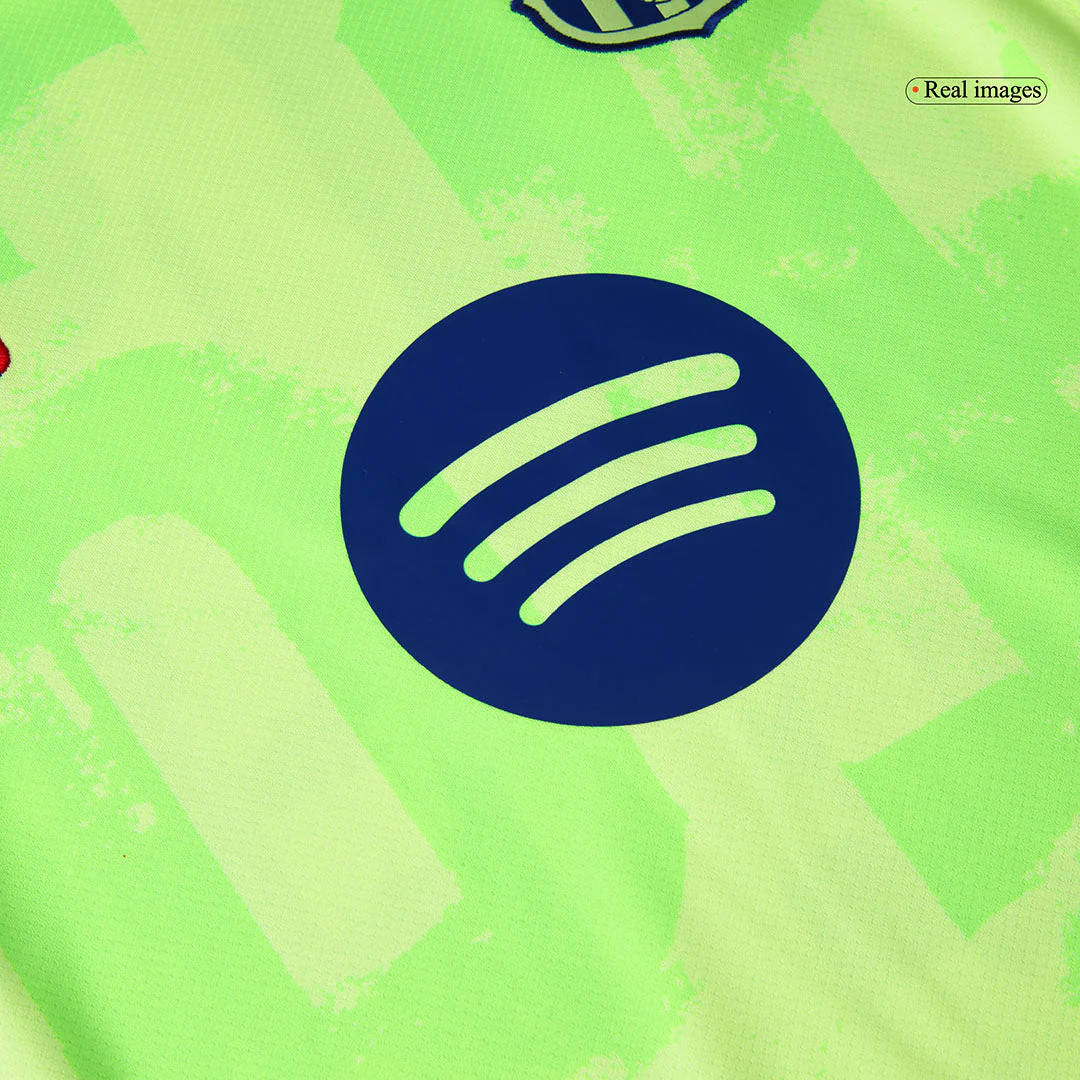 Barcelona Third Away Soccer Jersey 2024/25 - (Spotify Logo Without Text)
