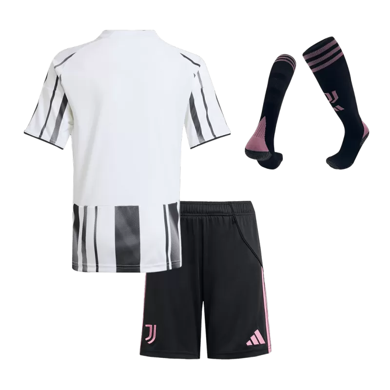 Kid's Juventus Home Soccer Jersey Kit(Jersey+Shorts+Socks) 2025/26
