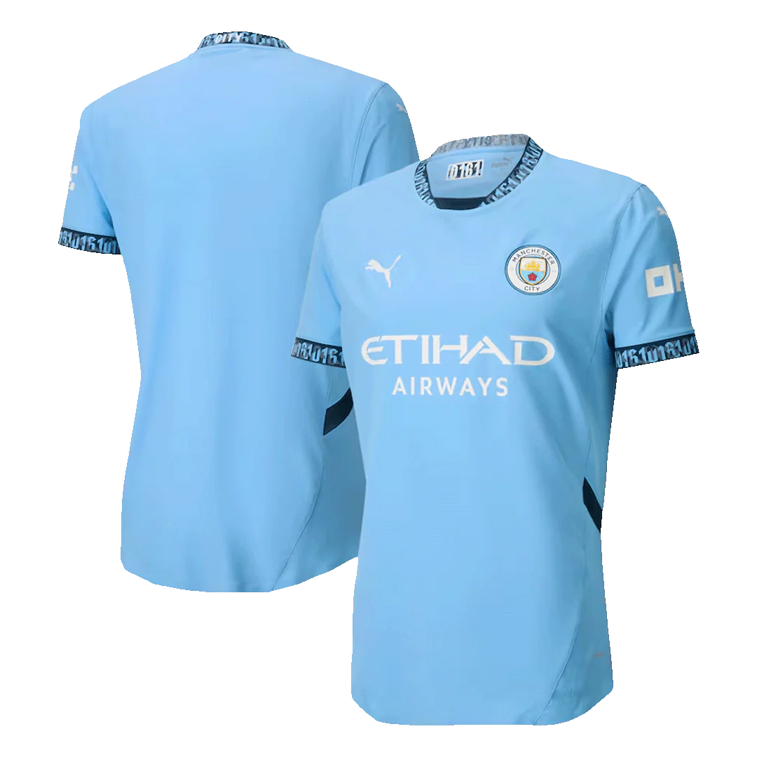 Player Version Manchester City Home Soccer Jersey 2024/25
