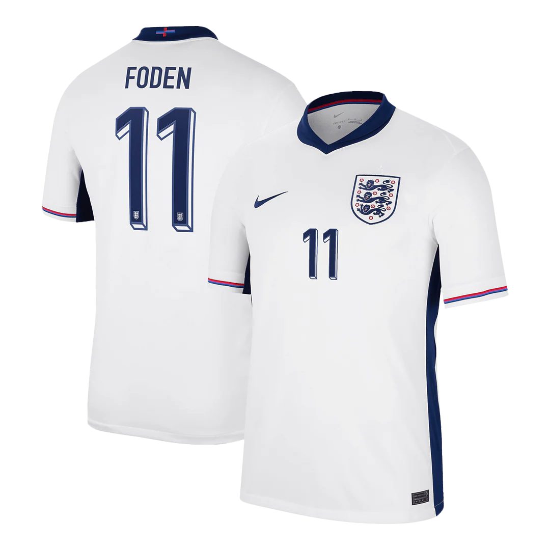FODEN #11 England Home Soccer Jersey Euro 2024