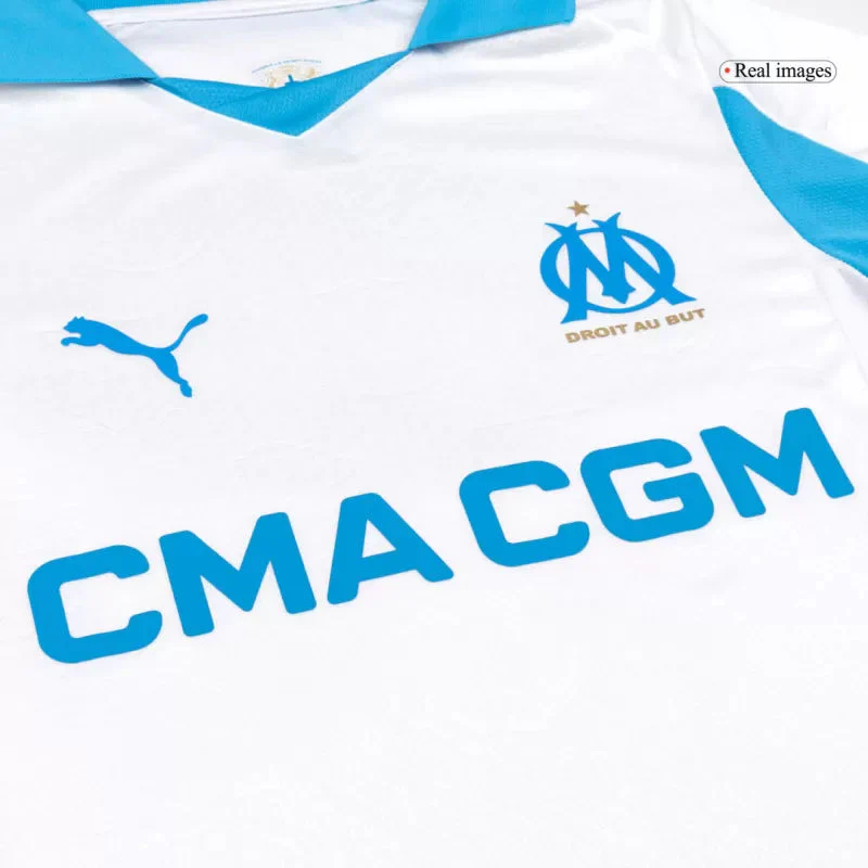 Player Version Marseille Home Soccer Jersey 2025/26 - Slim Fit