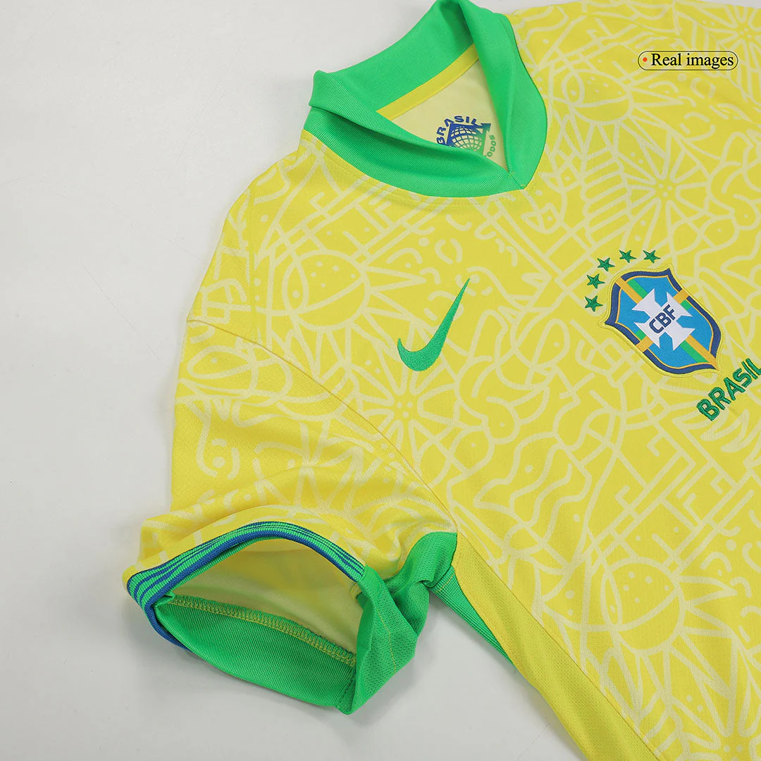 RAPHINHA #11 Brazil Home Soccer Jersey Copa America 2024