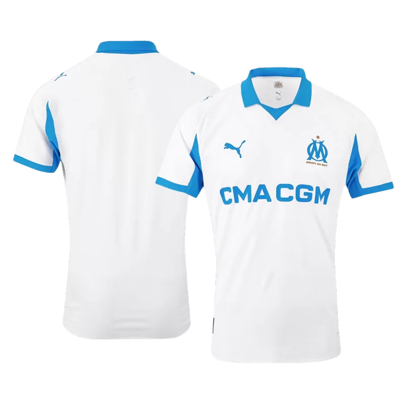 Player Version Marseille Home Soccer Jersey 2025/26 - Slim Fit