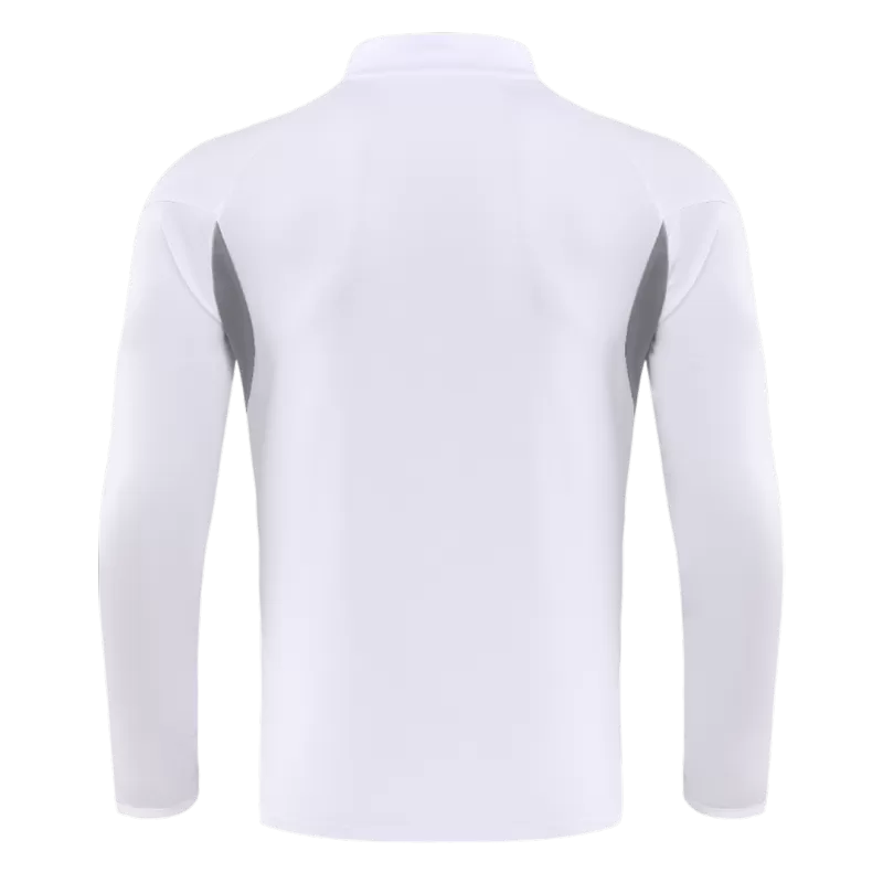 Real Madrid 1/4 Zip Tracksuit Kit (Jacket+Pants) 2025/26 - White