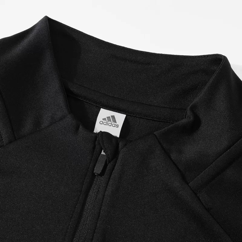 Real Madrid 1/4 Zip Tracksuit Kit (Jacket+Pants) 2025/26 - Black