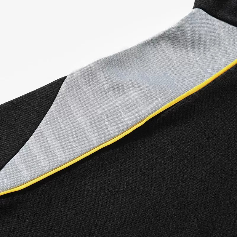 Real Madrid 1/4 Zip Tracksuit Kit (Jacket+Pants) 2025/26 - Black