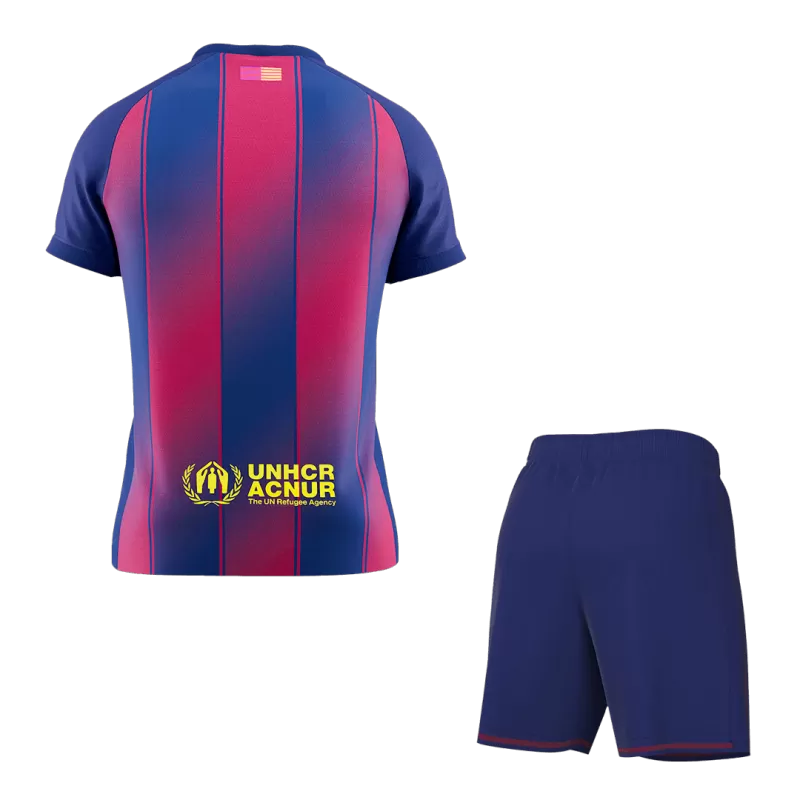 Barcelona Home Soccer Jersey Kit(Jersey+Shorts) 2025/26