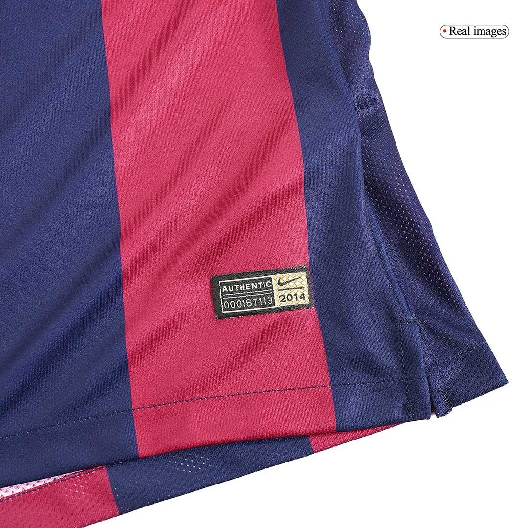 Retro Suárez #9 2014/15 Barcelona Home Long Sleeve Soccer Jersey