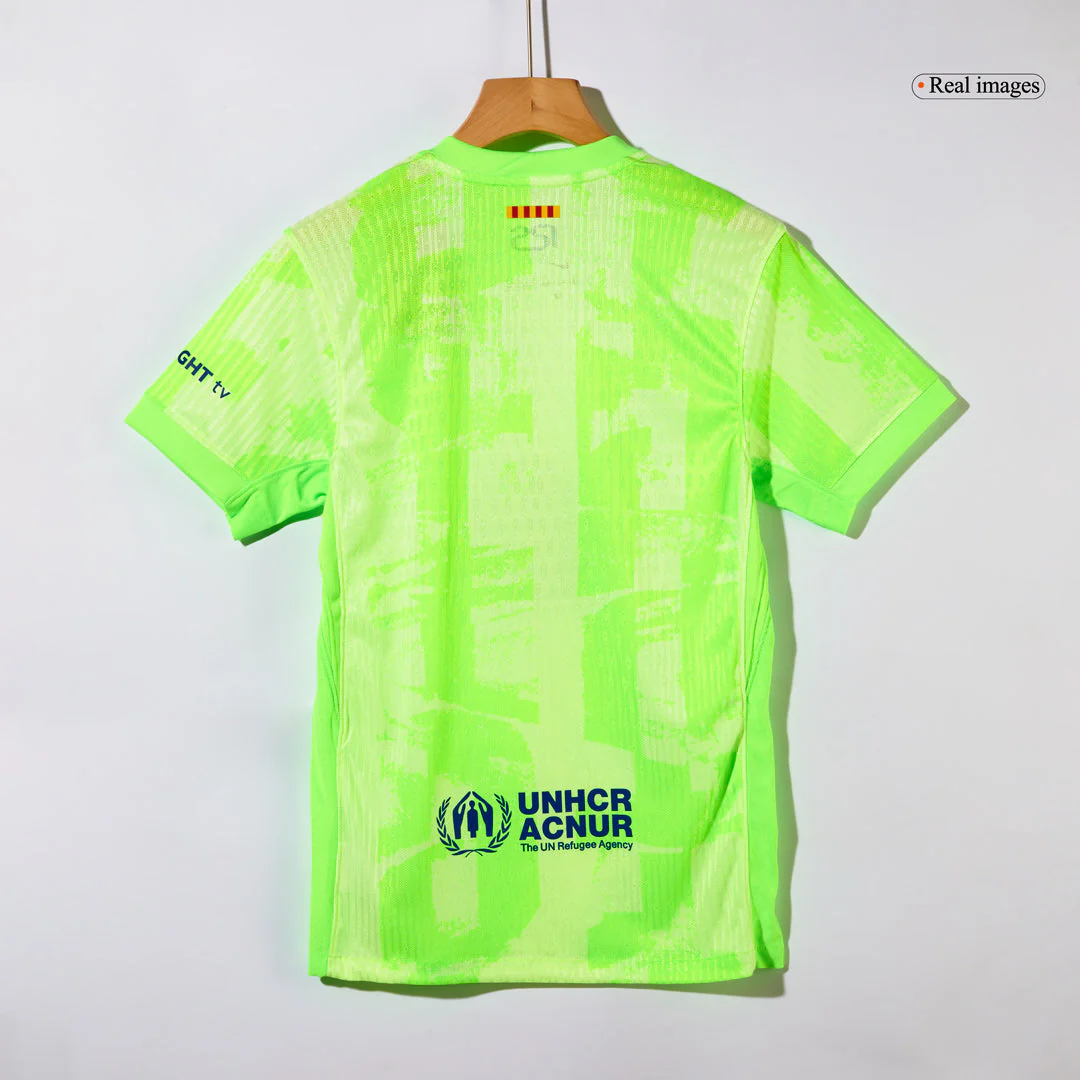 Player Version Barcelona Third Away Soccer Jersey 2024/25- Spotify Logo Without Text