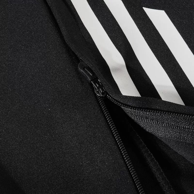 Real Madrid 1/4 Zip Tracksuit Kit (Jacket+Pants) 2025/26 - Black