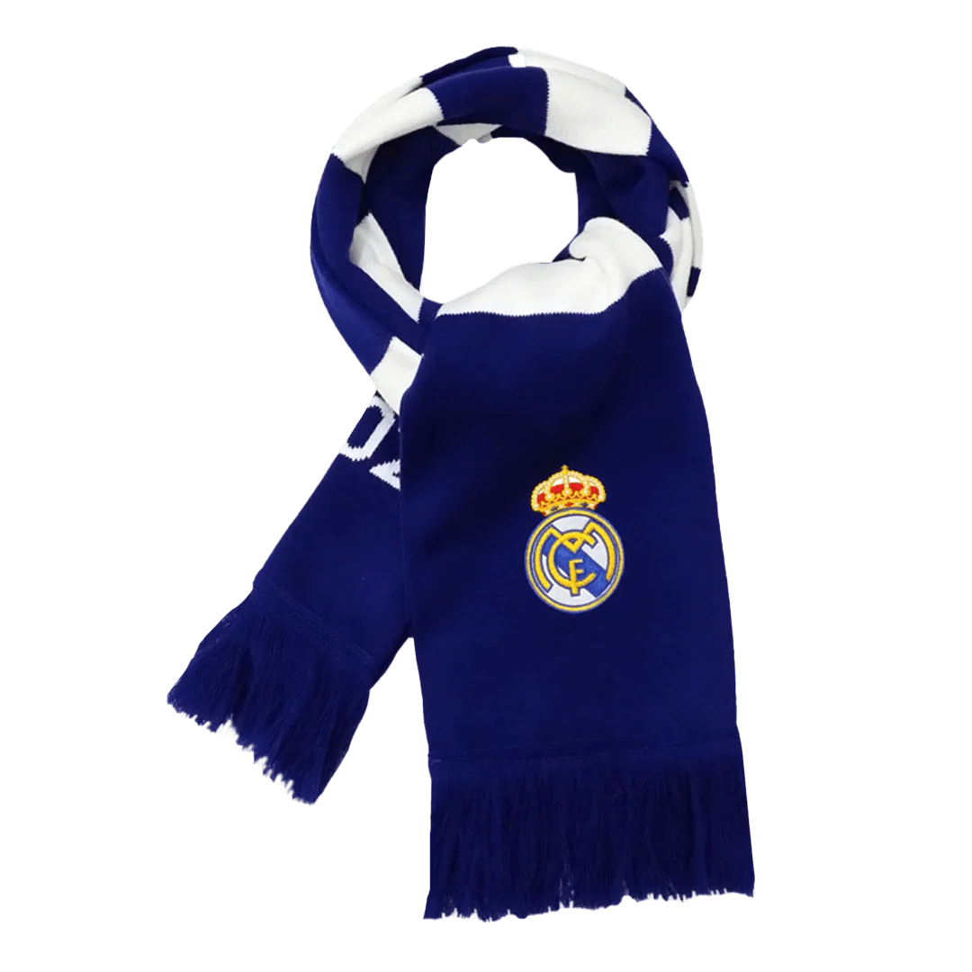 Real Madrid Soccer knitting Scarf Blue&White