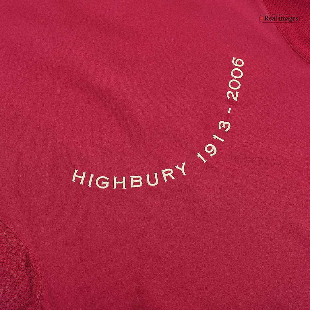 Retro BERGKAMP #10 2005/06 Arsenal Home Soccer Jersey