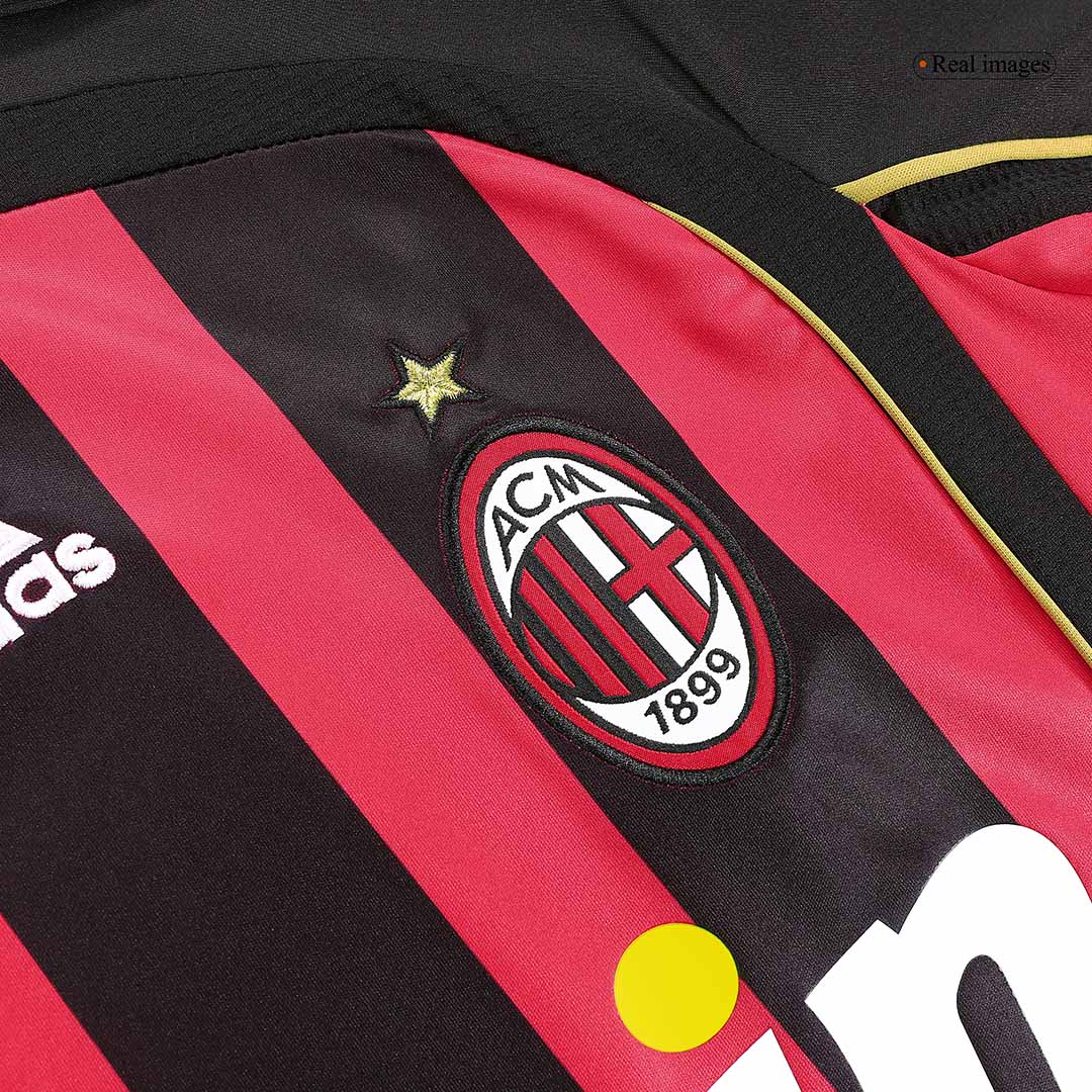 Retro KAKA' #22 2006/07 AC Milan Home Long Sleeve Soccer Jersey