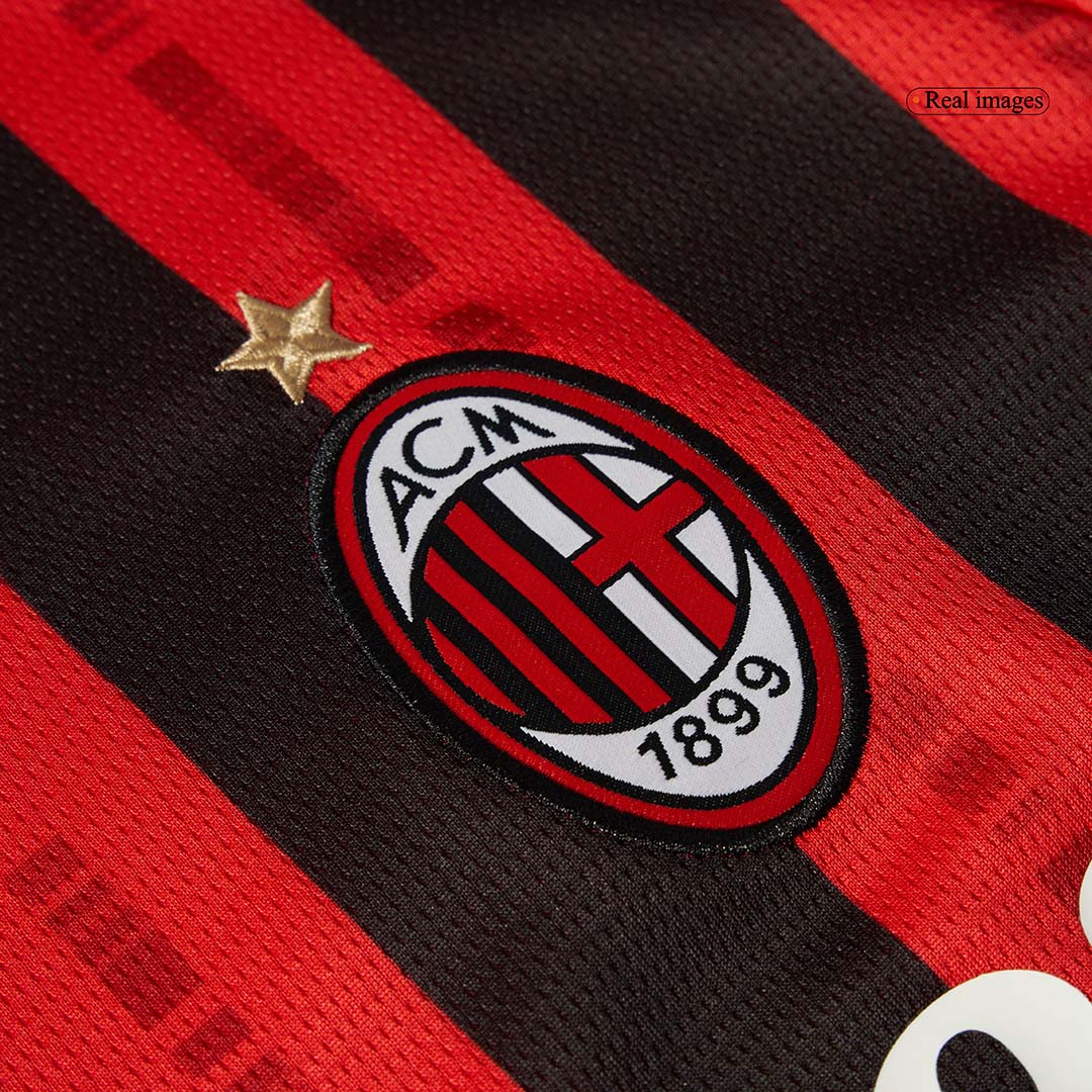 AC Milan Home Long Sleeve Soccer Jersey 2024/25