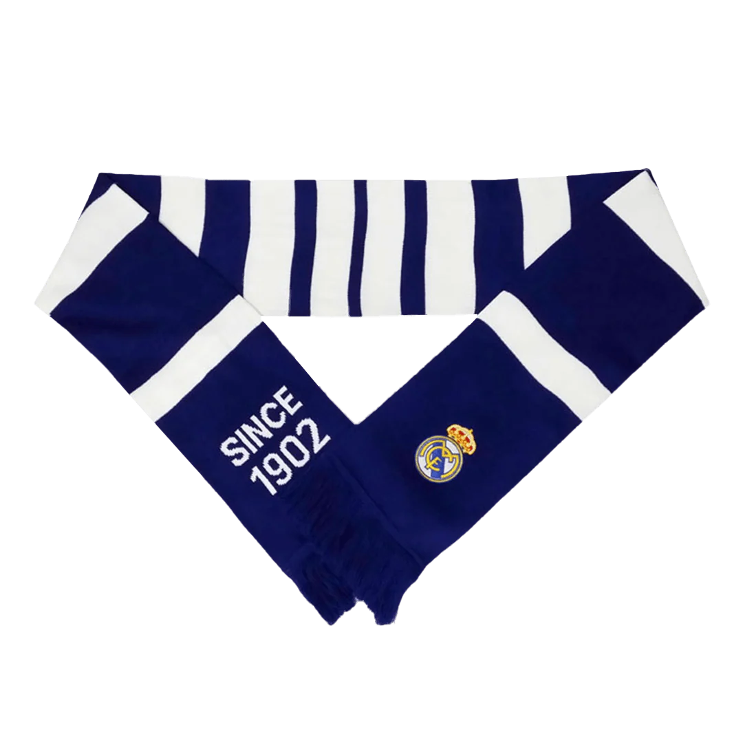 Real Madrid Soccer knitting Scarf Blue&White