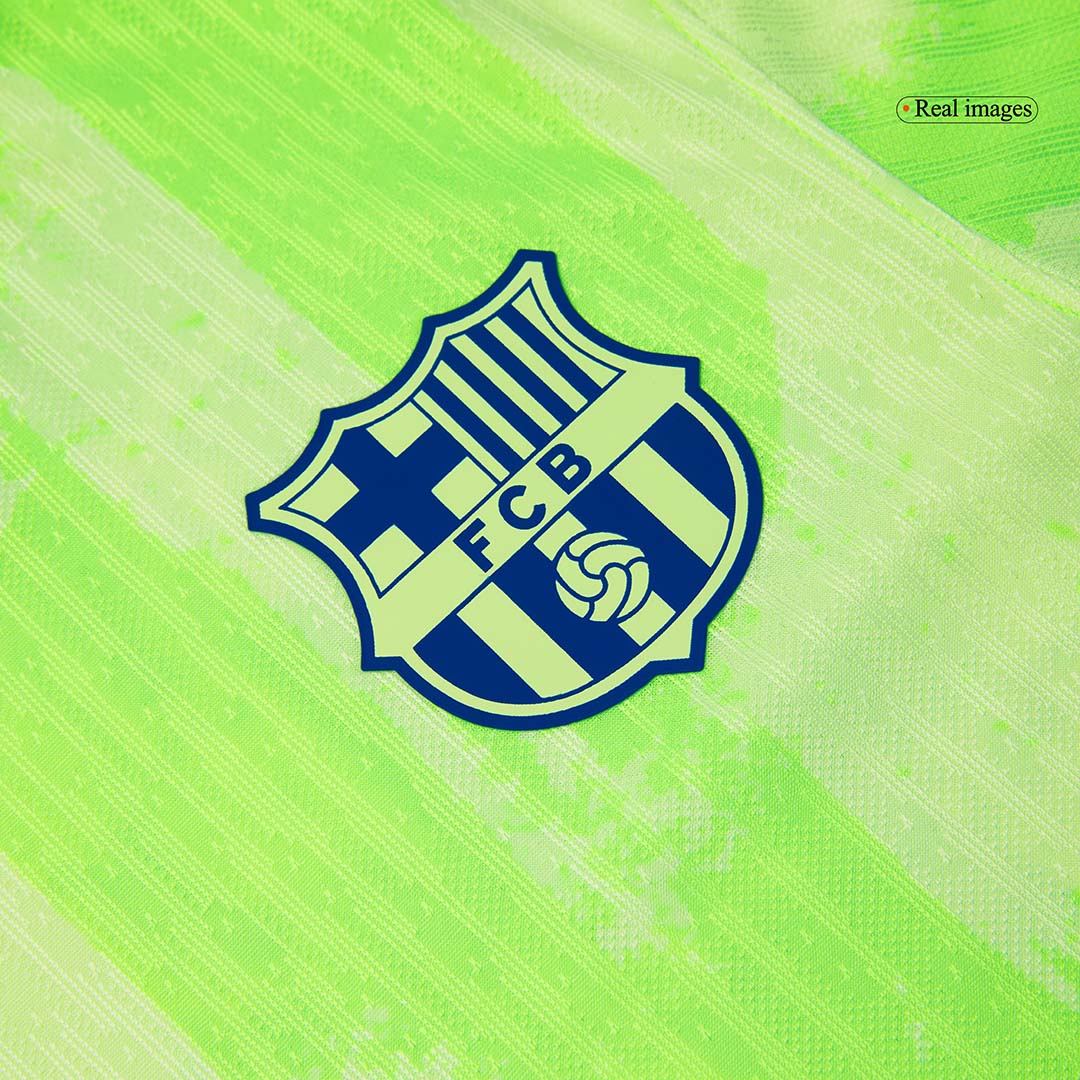 Player Version Barcelona Third Away Soccer Jersey 2024/25- Spotify Logo Without Text