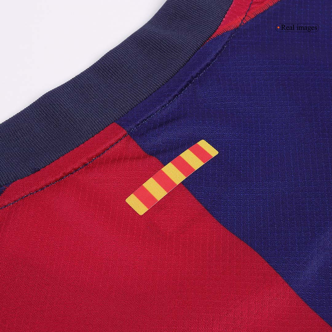 LEWANDOWSKI #9 Barcelona Home Soccer Jersey 2024/25- Spotify Logo Without Text