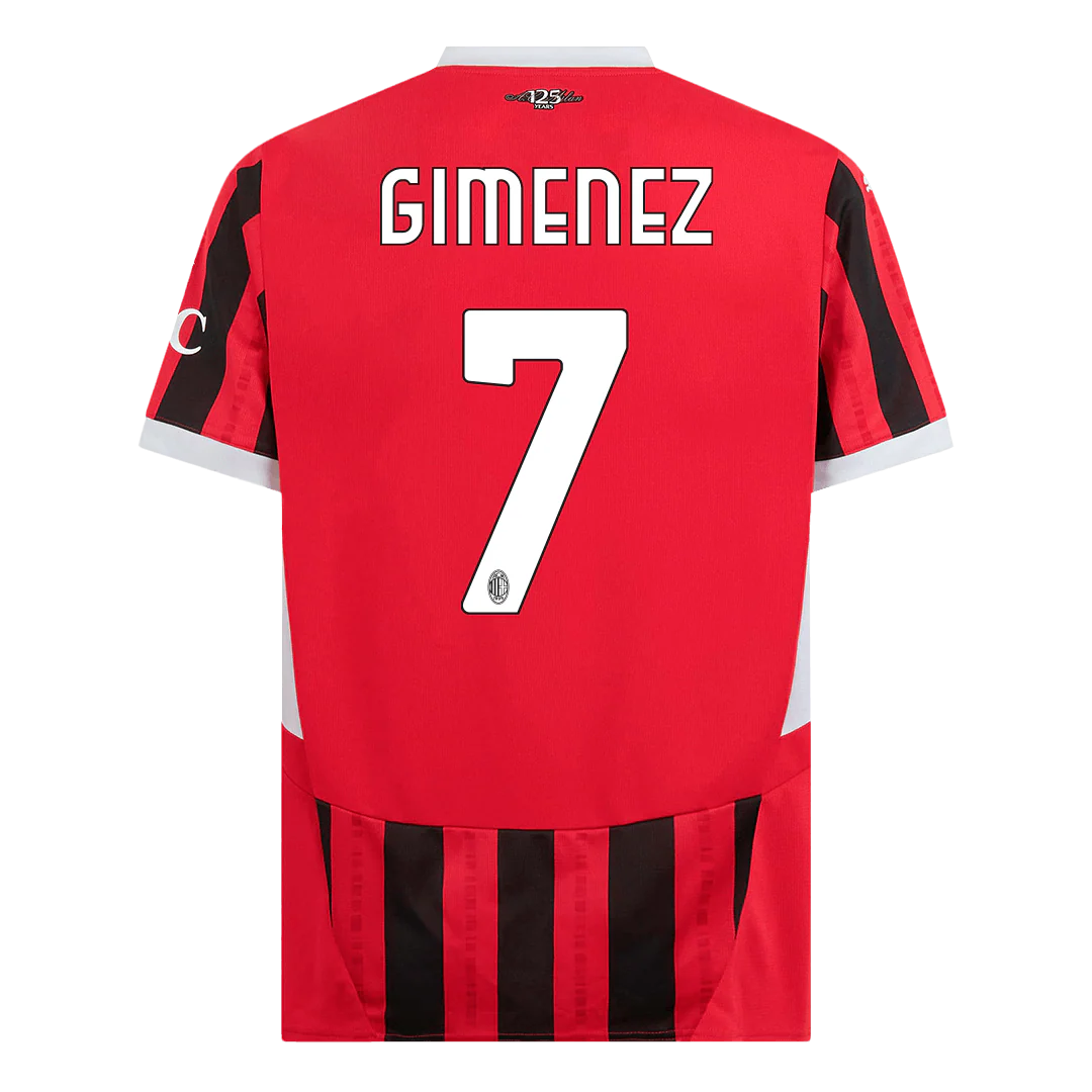GIMENEZ #7 AC Milan Home Soccer Jersey 2024/25