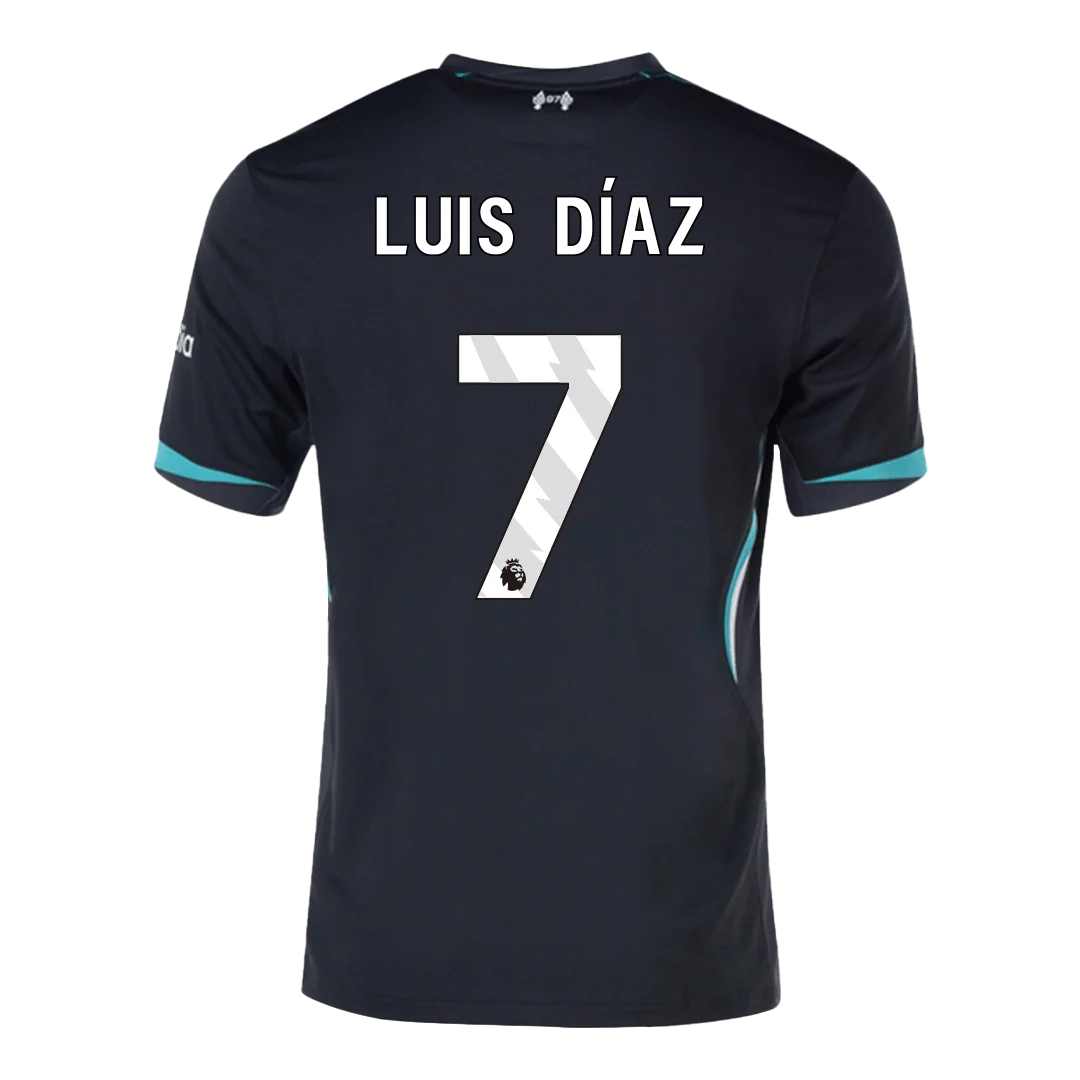 Luis Díaz #7 Liverpool Away Soccer Jersey 2024/25