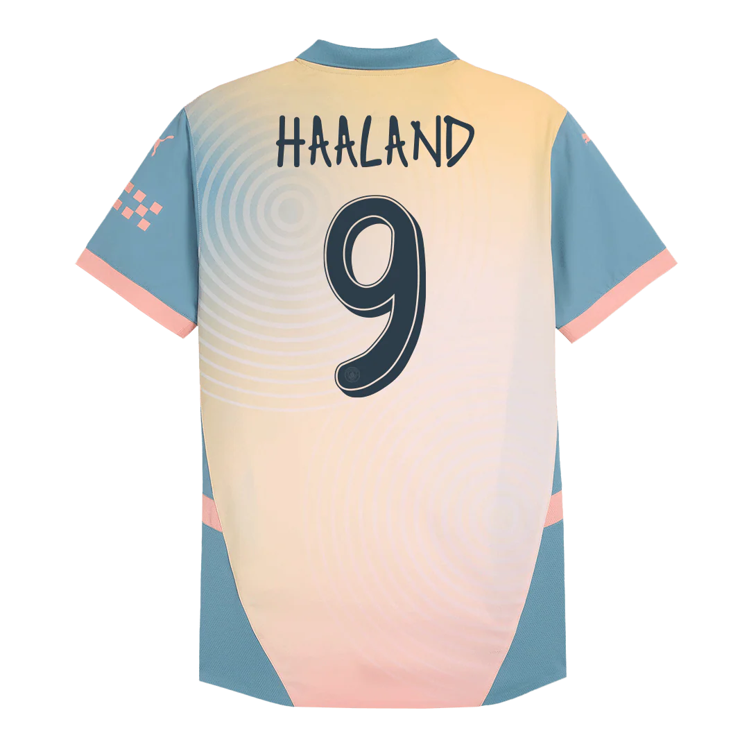 Player Version HAALAND #9 Manchester City Fourth Away Soccer Jersey 2024/25- Definitely City (UCL)