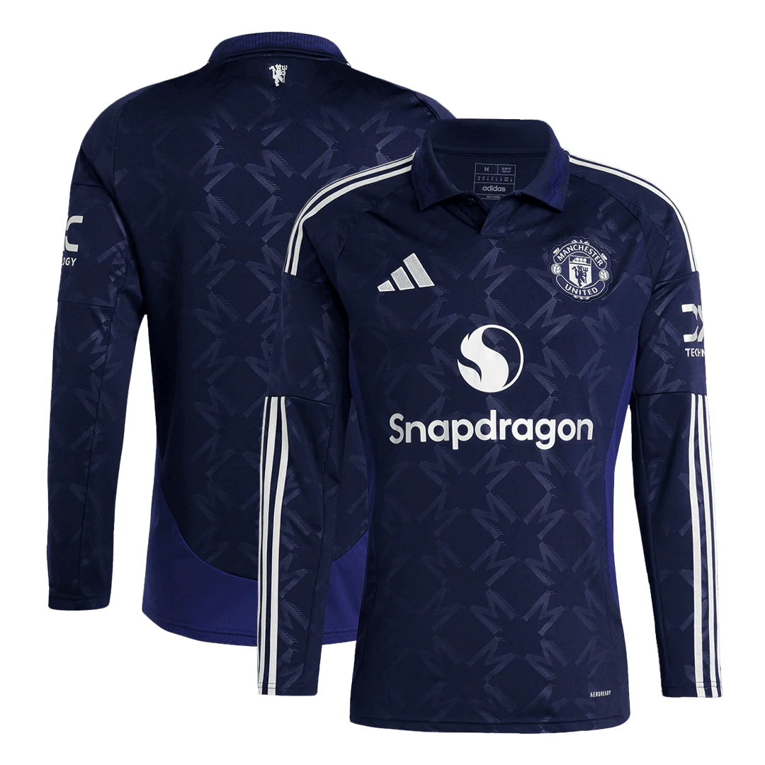 Manchester United Away Long Sleeve Soccer Jersey 2024/25