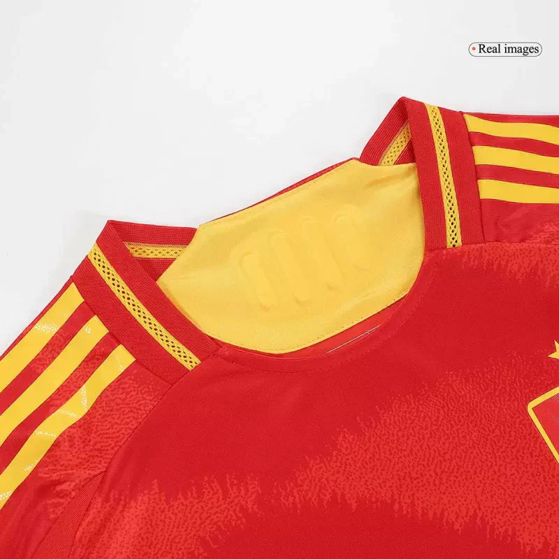 Player Version Spain Home Soccer Jersey Euro 2024 - Slim Fit