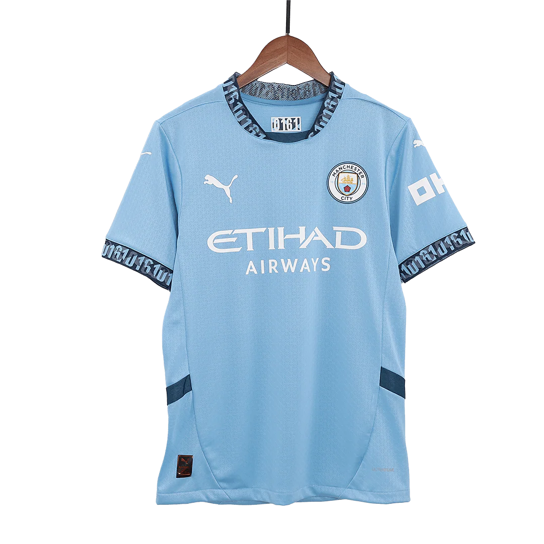 Player Version Manchester City Home Soccer Jersey 2024/25