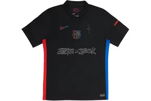 Barcelona X Travis Scott Away Soccer Jersey 2024/25 Limited Edition - Black