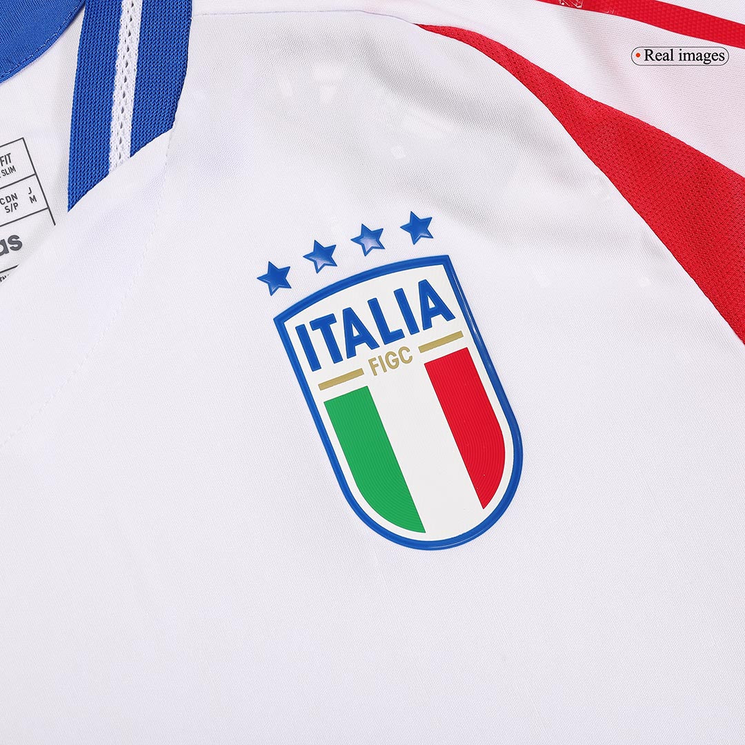 Player Version CHIESA #14 Italy Away Soccer Jersey Euro 2024