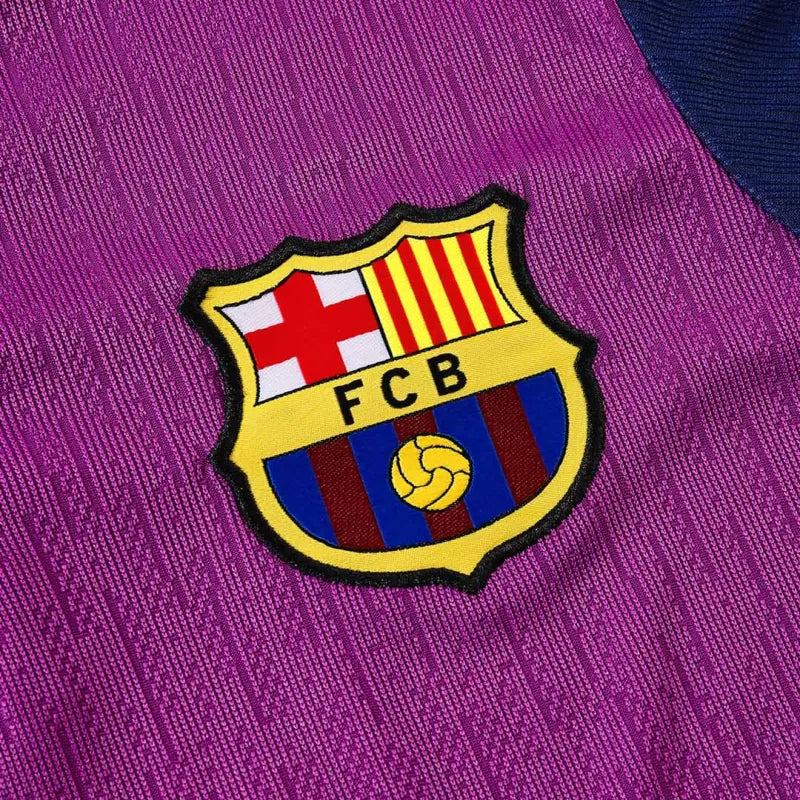 Kid's Barcelona 1/4 Zip Training Kit (Jacket + Pants) 2025/26 - Purple