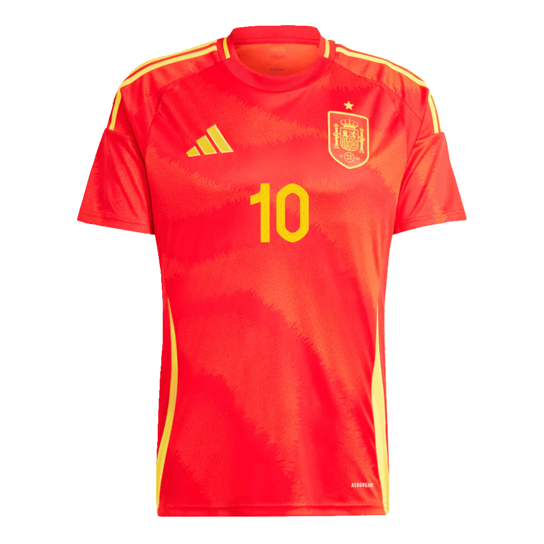 LAMINE YAMAL #10 Spain Home Soccer Jersey Euro 2024