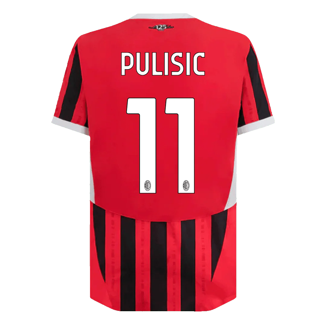 Player Version PULISIC #11 AC Milan Home Soccer Jersey 2024/25
