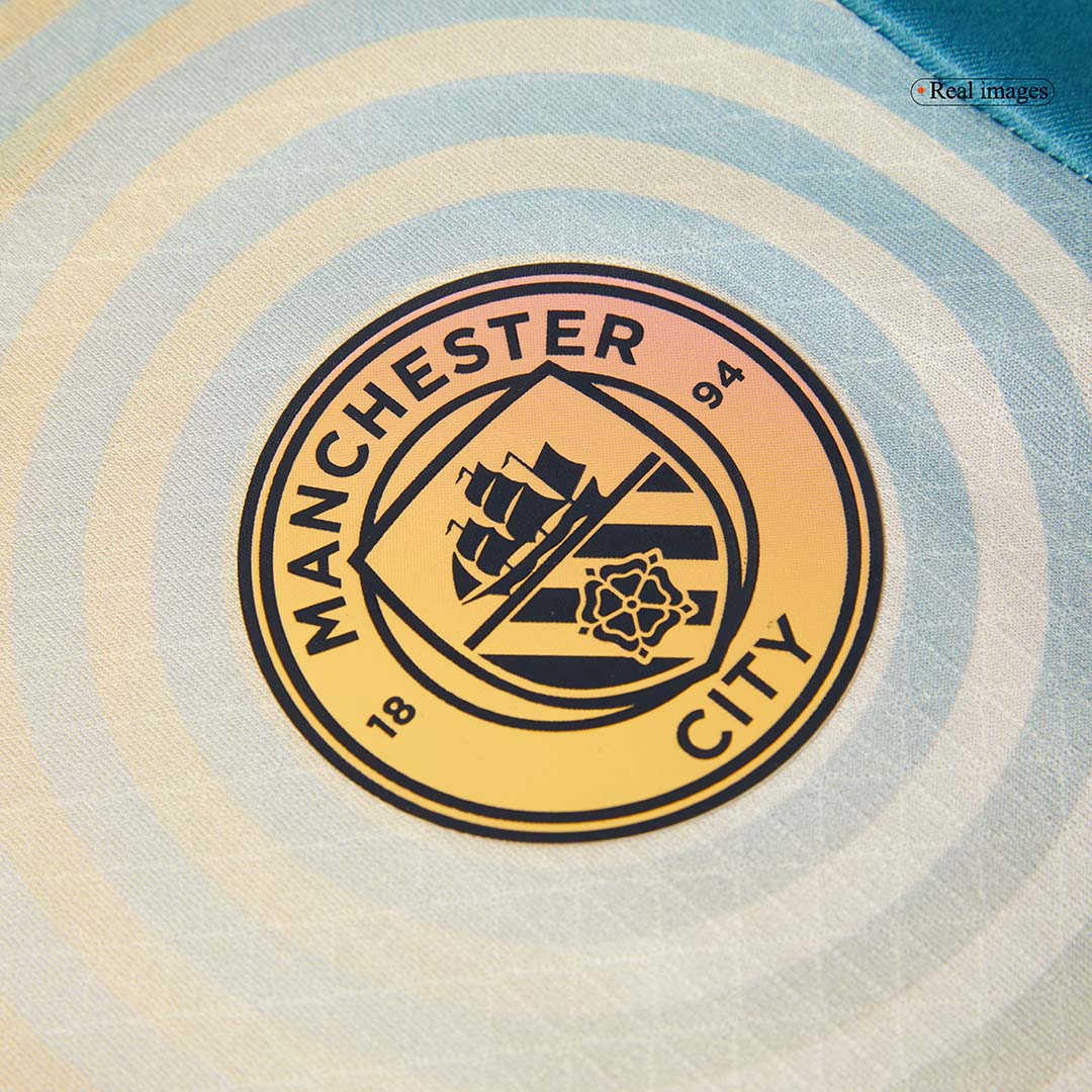 Player Version HAALAND #9 Manchester City Fourth Away Soccer Jersey 2024/25- Definitely City (UCL)